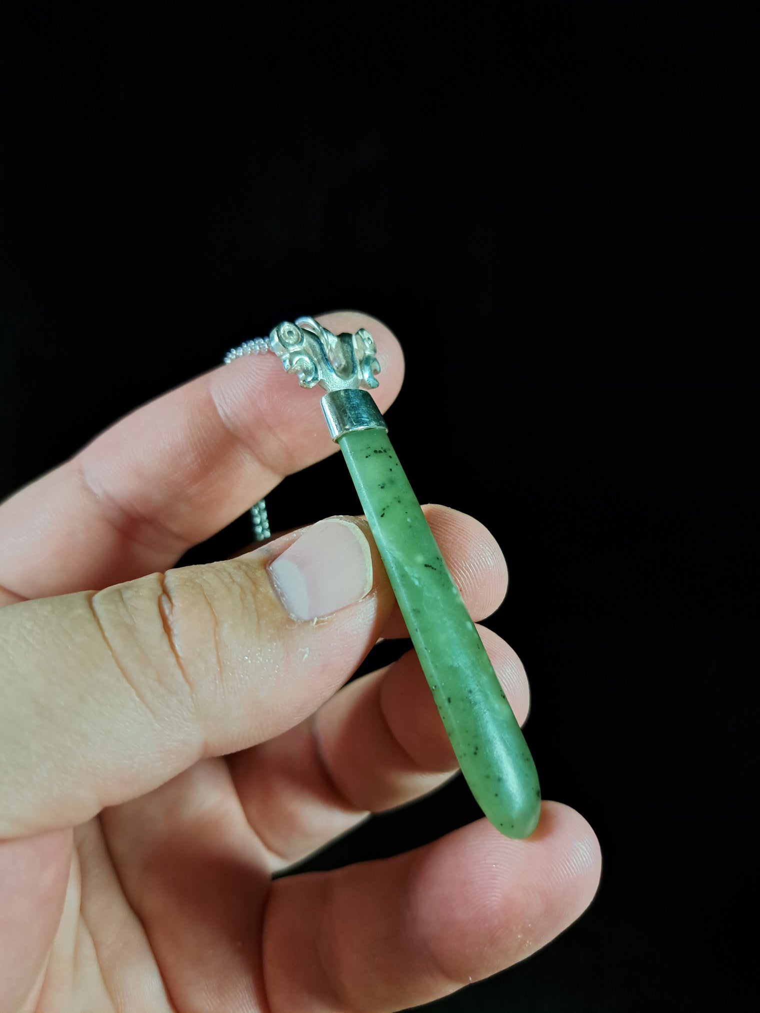 Silver Pekapeka - Pounamu Roimata