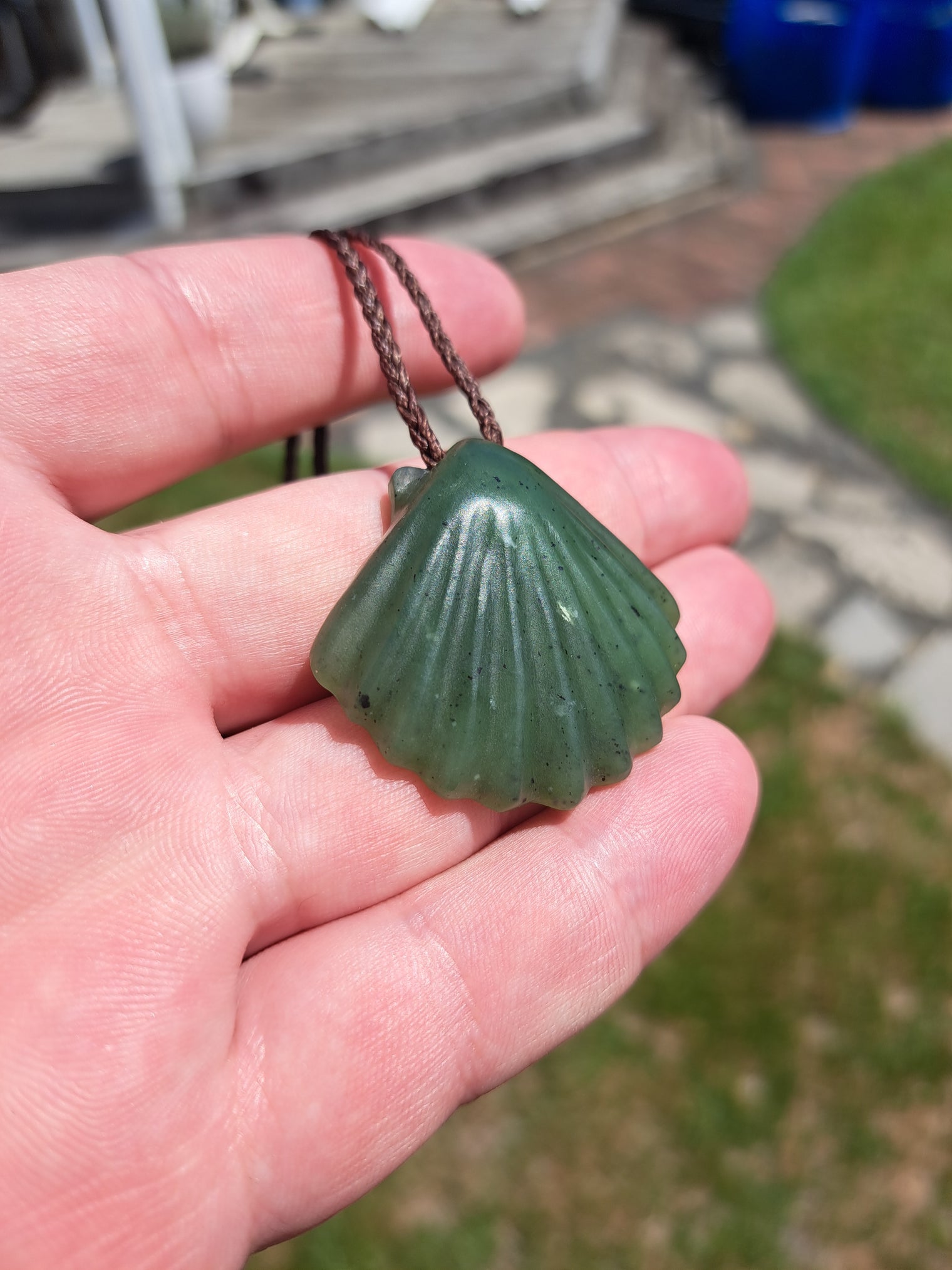 Scallop Shell - Pounamu