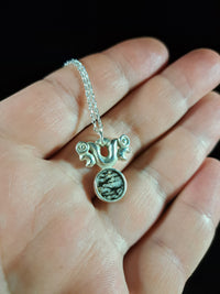 Silver Pekapeka - Dinosaur Bone Disc