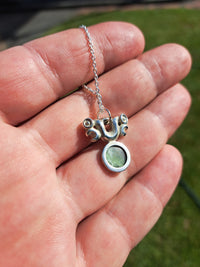 Silver Pekapeka - Pounamu Disc