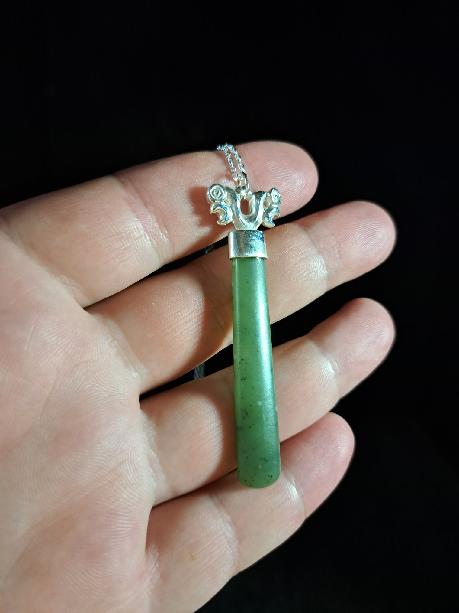 Silver Pekapeka - Pounamu Roimata