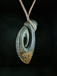 Hei Matau - Dinosaur Bone Fishhook (Brontosaurus)